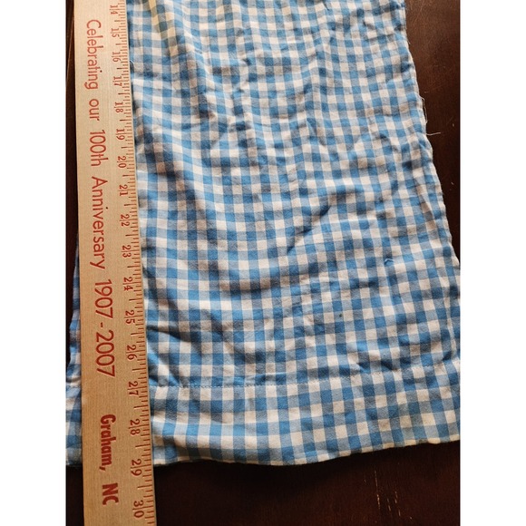 Colsie Blue White Gingham Pajama Pants XS 100% Cotton Drawstring Lounge NWT - Picture 8 of 8